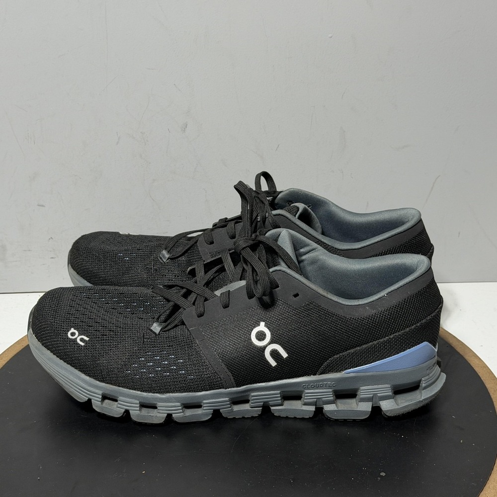 On Cloud X Shoes Mens Size 11 Black Mesh Running Cushioned Sneakers Athletic - Picture 6 of 12